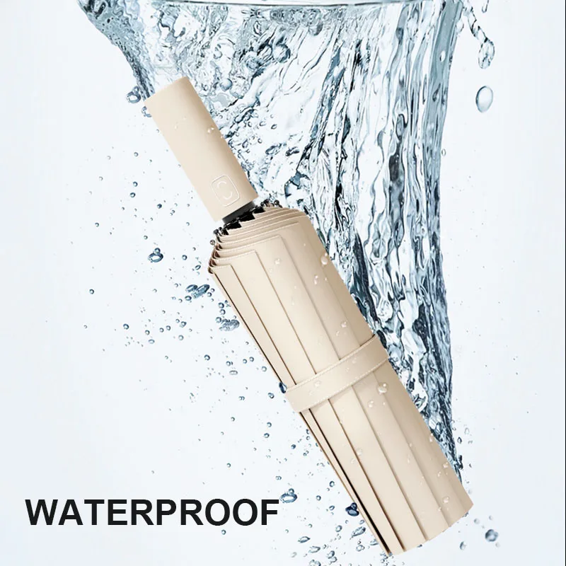 large 24 bone solid color automatic umbrella light collapsible large format outdoor sunshade uv protection automatic umbrella large 24 bone solid color automatic umbrella light collapsible large format outdoor sunshade uv protection automatic umbrella